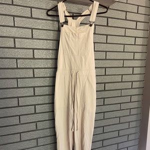 Beige Comfy Overalls